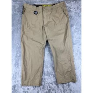 New Lee Extreme Comfort Straight Fit Big Tall Khaki Pants 44x28 Irregular